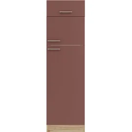 OPTIFIT Kühlumbauschrank Bella 56,7 x 55,5 x 144,6 cm Rot