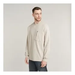G-Star für Herren. D25167-D617-1603 Taschen-Sweatshirt beige (XL), Lässig, Bio-Baumwolle, Nachhaltig