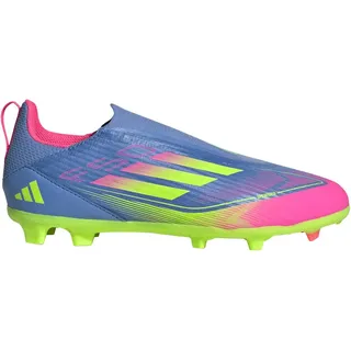Adidas F50 League Laceless FG/MG Blue Fusion / Lucid Lemon / Lucid Pink 30