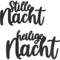 Papierdrachen Holz-Schriftzug Stille Nacht - Weihnachtsdekoration 2025 - -Deko 3