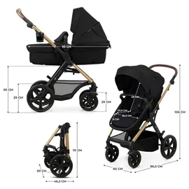 Kinderkraft MOOV 2 4in1 Kombikinderwagen Pure Black