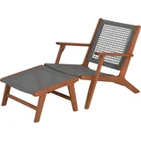 ACAMP Relax-Chair Bangkok Teak-Grau FSC®