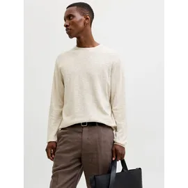 JACK & JONES Rundhalspullover Beige L