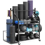G TALECO GEAR Hantelständer, Hantelablage, Krafttraining,Kurzhantelständer Belastbarkeit 204 KG, Einstellbar hantelscheibenständer, sowohl für Kurzhanteln & Kettlebells geeignet,Yogamatten
