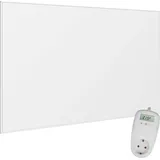 Viesta VIESTA® Infrarot Wandheizung mit Thermostat [INKL. TH10 THERMOSTAT] – Infrarotheizung Wandmontage Heizkörper – Carbon Crystal Infrarotheizung