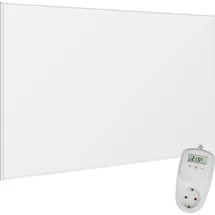 Viesta VIESTA® Infrarot Wandheizung mit Thermostat [INKL. TH10 THERMOSTAT] – Infrarotheizung Wandmontage Heizkörper – Carbon Crystal Infrarotheizung