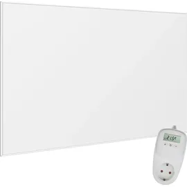 Viesta VIESTA® Infrarot Wandheizung mit Thermostat [INKL. TH10 THERMOSTAT] – Infrarotheizung Wandmontage Heizkörper – Carbon Crystal Infrarotheizung