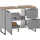 BASIC by Balculina Waschbeckenunterschrank Denver 80 x 60 x 35 cm Grau