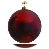 Kaemingk Weihnachtsbaumkugeln bruchfest Ø 14 cm 1 Stück rot/glanz