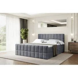 altdecor Boxbett, MIAMI-Z - 160x200 cm - H3 - Dunkelgrau