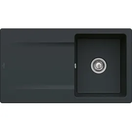 Villeroy & Boch Siluet 50 flat ebony + Handbetätigung