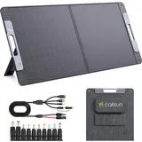 Callsun 110W 19.8V Solarpanel Faltbar, N-Type 16BB Tragbares Monokristalline Solarmodule,USB-A (3.0) & USB-C Ausgänge,IP67 Wasserdicht,Solarladegerät Kit für Tragbare Powerstation,Camping,Wohnmobil