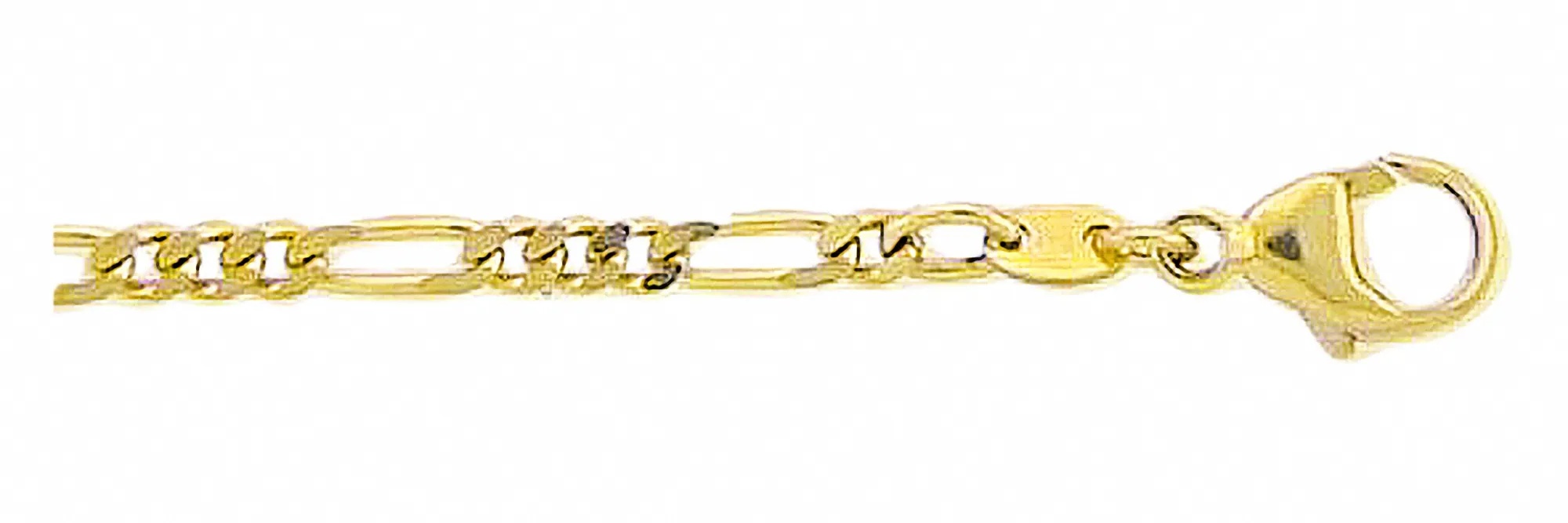 Goldarmband ADELIA ́S "Damen Goldschmuck 333 Gold Figaro Armband 19 cm" Armbänder Gr. 19, Gelbgold 333, goldfarben (gold) Damen Armbänder Gold