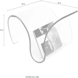 Paroli Beistelltisch transparent 60 x 41 x 45 cm