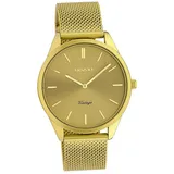 Oozoo Damen Armbanduhr Ultra Slim Quarzwerk Edelstahl mustard D2UOC20005 - Hellgelb