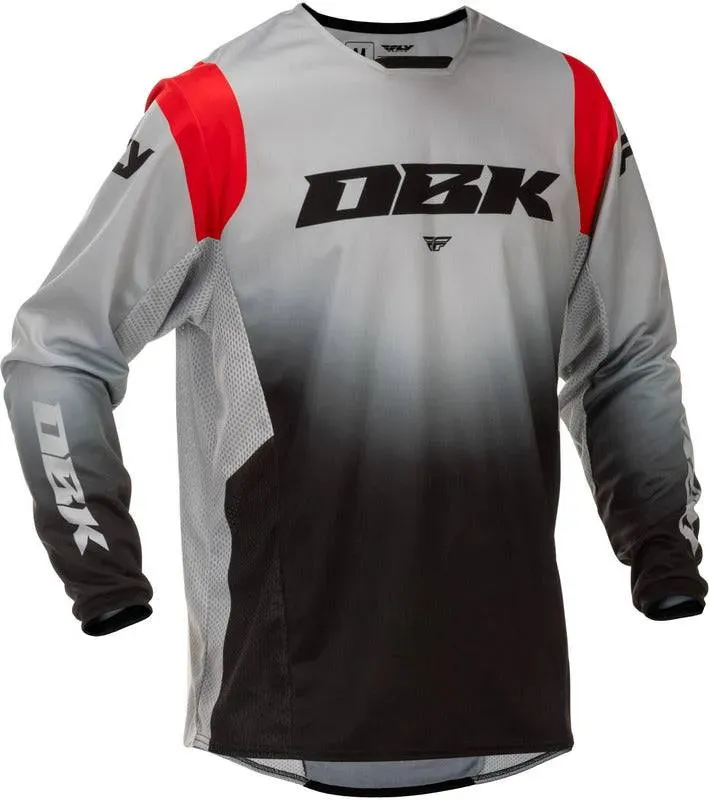 Fly Racing Kinetic Dbk Special Edition Jersey Grau Schwarz Rot - 2XL