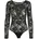 Body Lace Longsleeve Schwarz M