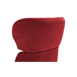 Sofa.de Fernsehsessel Globe Mikrofaser 79 x 111 x 84 cm Rot drehbar