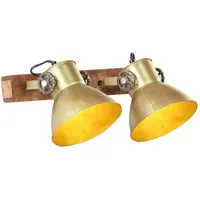 VidaXL Wandlampe Industriestil Messing 45x25 cm E27