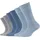CAMANO Jungen 9300 Socken blau (jeans, mix 0024), 31-34 (6er Pack) - 31-34
