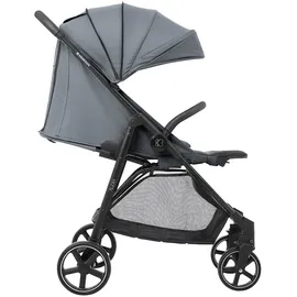 KIKKABOO Kinderwagen, Buggy Alexa 22 kg faltbar, Rückenlehne verstellbar, Gurt grau