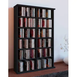 VCM Ronul CD-Regal 60 x 18 x 91,5 cm Schwarz