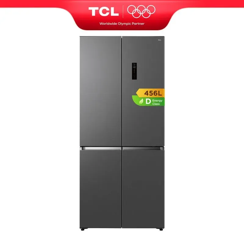 TCL Free Built-In® Series RC593CSD0DE Mehrtür-Kühl-Gefrierkombination, Kühlteil 312 l, Gefrierteil 66 l, variable Fächer 78 l, XL Großkapazität, Total NoFrost, 99,99 % Sterilisation, PureAir, PowerCool & PowerFreeze [Energieeffizienzklasse D]