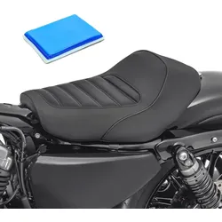 Gel Sitzbank Solo passend für Harley Davidson Sportster 10-20 Fahrersitz Craftride SO5 schwarz