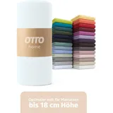 OTTO home Spannbettlaken Physalis Jersey 120 x 200 cm weiß