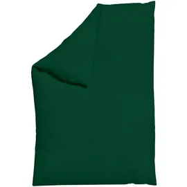 schlafgut Knitted Jersey Uni Grün 135 x 200 cm + 40 x 80 cm