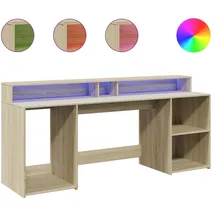 vidaXL Schreibtisch Sonoma Eiche braun