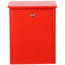 ALLUX 200 Briefkasten - Rot mit Euro Schloss