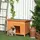 PawHut Hundehütte 82 x 58 x 58 cm Tannenholz Gelb