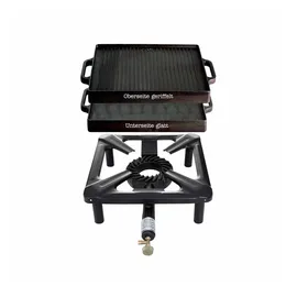 All'Grill Paella World Hockerkocher-Set (Grillplatte 32x32, klein, ohne Zündsicherung)