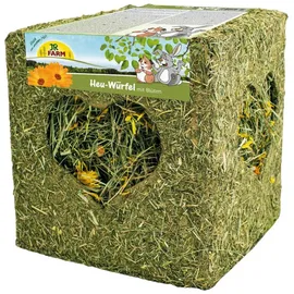 JR Farm Heu-Würfel mit Blüten - 2 x 450 g (20 x 20 cm)