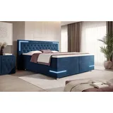 luxusbetten24 Carlotta 140 x 200 cm Blau