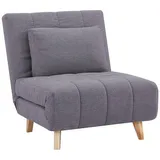 Vente-Unique Schlafsessel, Grau, Textil, Uni, 1-Sitzer, 90x82x78 cm, Wohnzimmer, Sessel, Schlafsessel