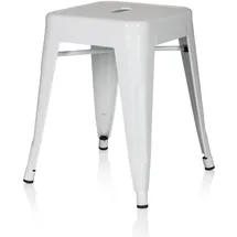 HJH Office Hocker Vantaggio Metall Weiß