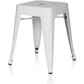 HJH Office Hocker Vantaggio Metall Weiß