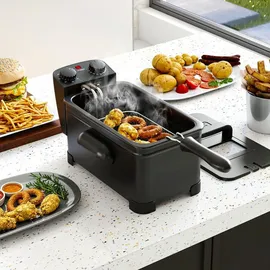 Costway Fritteuse 2000W schwarz