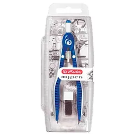Herlitz Zirkel my.pen Blau/Weiß