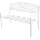 casa.pro Casa.Pro, Gartenbank, Opsasar Stahl 127x53,5x88 cm Weiss