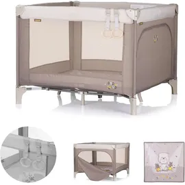 Chipolino Chioplino Laufstall Pop-up faltbar, Matratze Tragetasche Seiteneingang braun