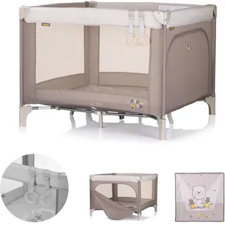 Chipolino Chioplino Laufstall Pop-up faltbar, Matratze Tragetasche Seiteneingang braun