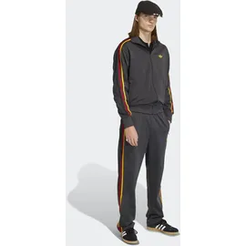 adidas Trainingsjacke "FIREBIRD ORIGINALS", Herren, Gr. L, grau (utility schwarz, collegiate gold, team power rot 2, schwarz), Obermaterial: 100% Polyester, Jacken Trainingsjacke