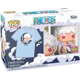 Funko Pop! & Tee: One Piece- Luffy Fifth Gear Figur - Blue - XL