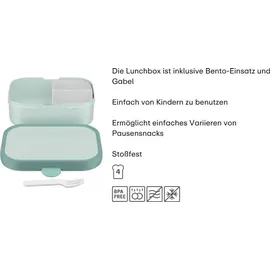 Mepal Campus Brotdose mit Bento-Einsatz und Gabel 750 ml Little Dutch Fairy
