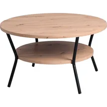M2 Kollektion Couchtisch Eiche Artisan schwarz 80 x 45 cm