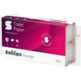 Satino Toilettenpapier 4-lagig 150 Blatt 8 Rollen