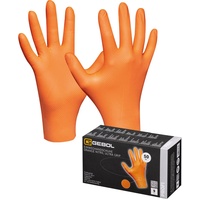 Gebol Einweghandschuhe Orange Nitril Ultra Grip | 50 Stück